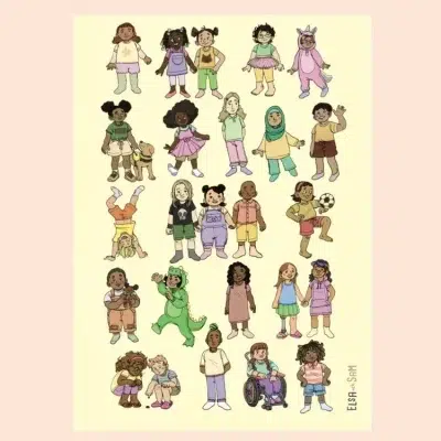 Plakat glade barn! 50x70