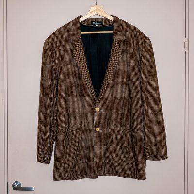 Joe Bananas, blazer i håndvevd silke | Vintage