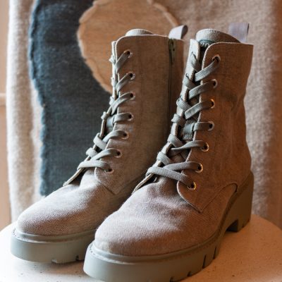 Unisa - grønne boots | Second-hand