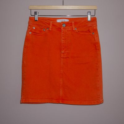 Samsøe Samsøe, oransje dongeri-skjørt | Second-hand