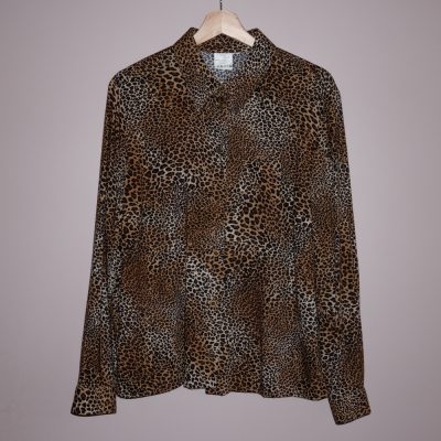 Leopardmønstret bluse | Second-hand