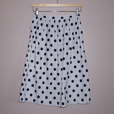 Prikkete skjørt, hjemmesydd  | Vintage