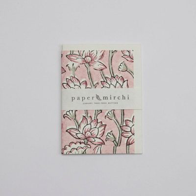 Håndtrykket kort - Lotus, Pink Earth