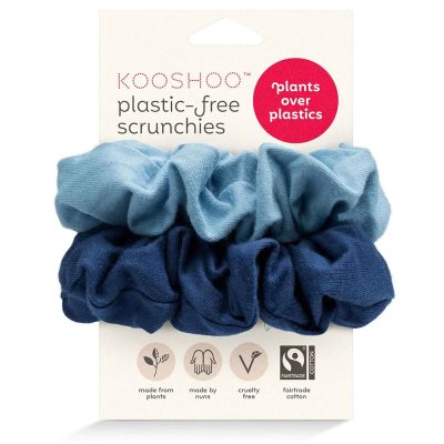 Naturlig scrunchie - blå