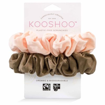 Naturlig scrunchie - blush